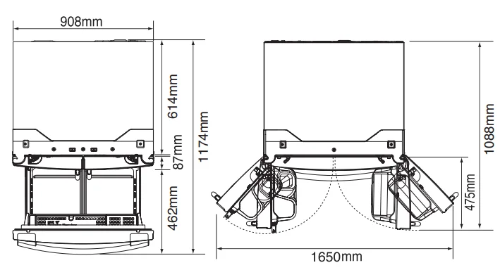 Samsung RFG23UERS French Door Fridge-2