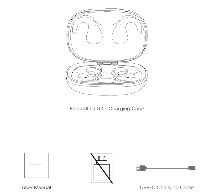 TRIBIT OpenGo BTH99 True Wireless Earbuds-1