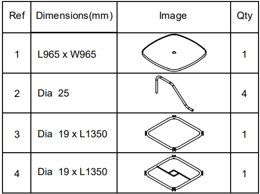 Tesco Seville Garden Table 5