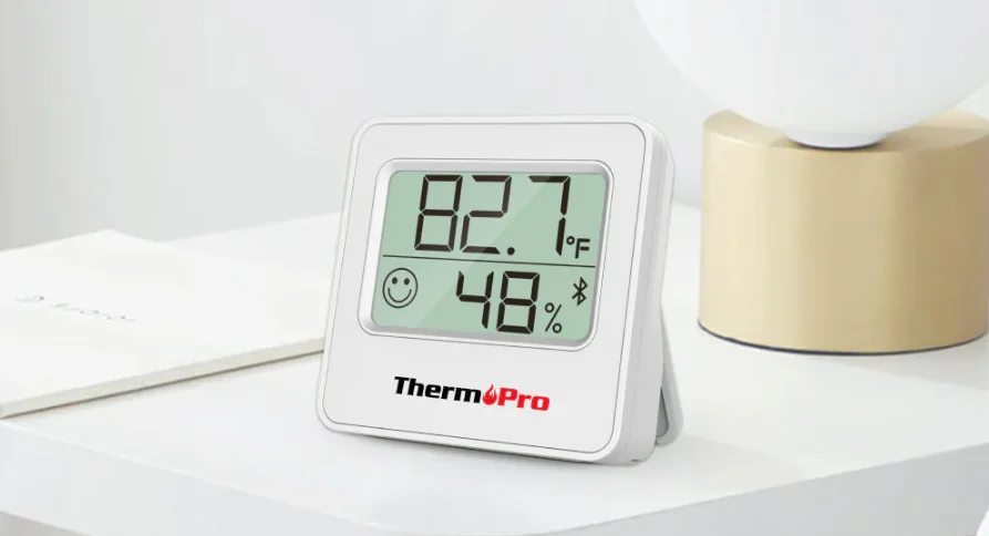 ThermoPro TP49 Digital Hygrometer Indoor Thermometer feat
