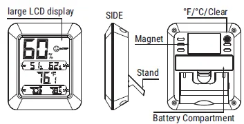 ThermoPro TP50 Indoor Digital Hygrometer-1