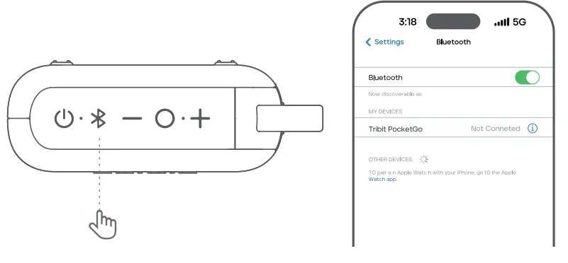 Tribit PocketGo Portable Wireless Speaker User Guide 3