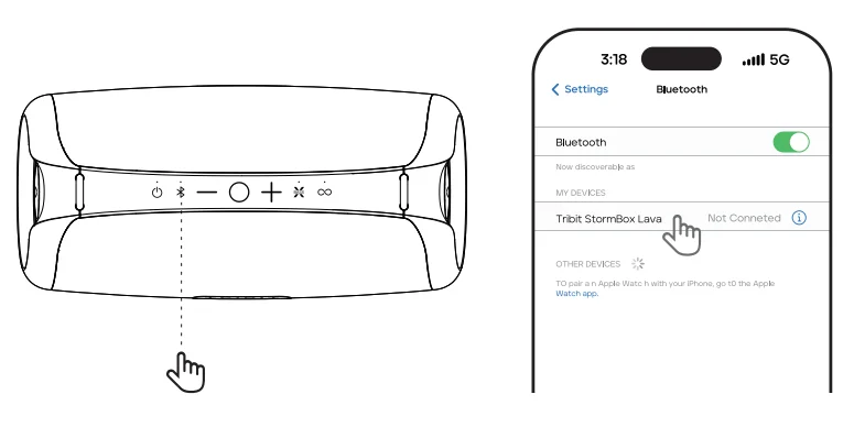 Tribit Stormbox Lava Bluetooth Speaker Instruction Manual Tribit Stormbox Lava Bluetooth Speaker-4