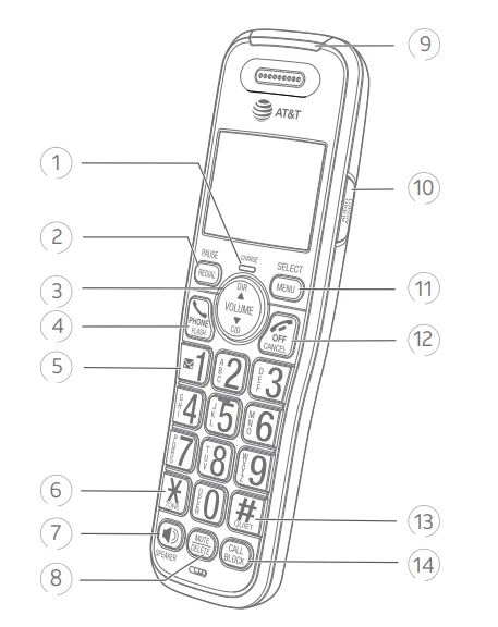AT&T BL102-2 Handset Cordless Phone-4