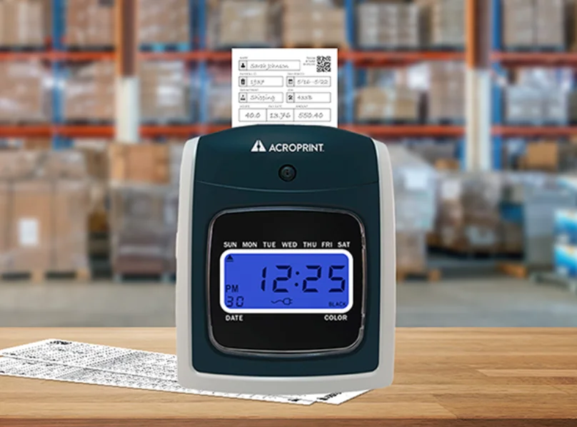 Acroprint ATR480 Totalizing Time Clock Machine User Manual