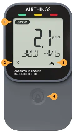 Airthings Corentium Home 2 Digital Radon Detector-1