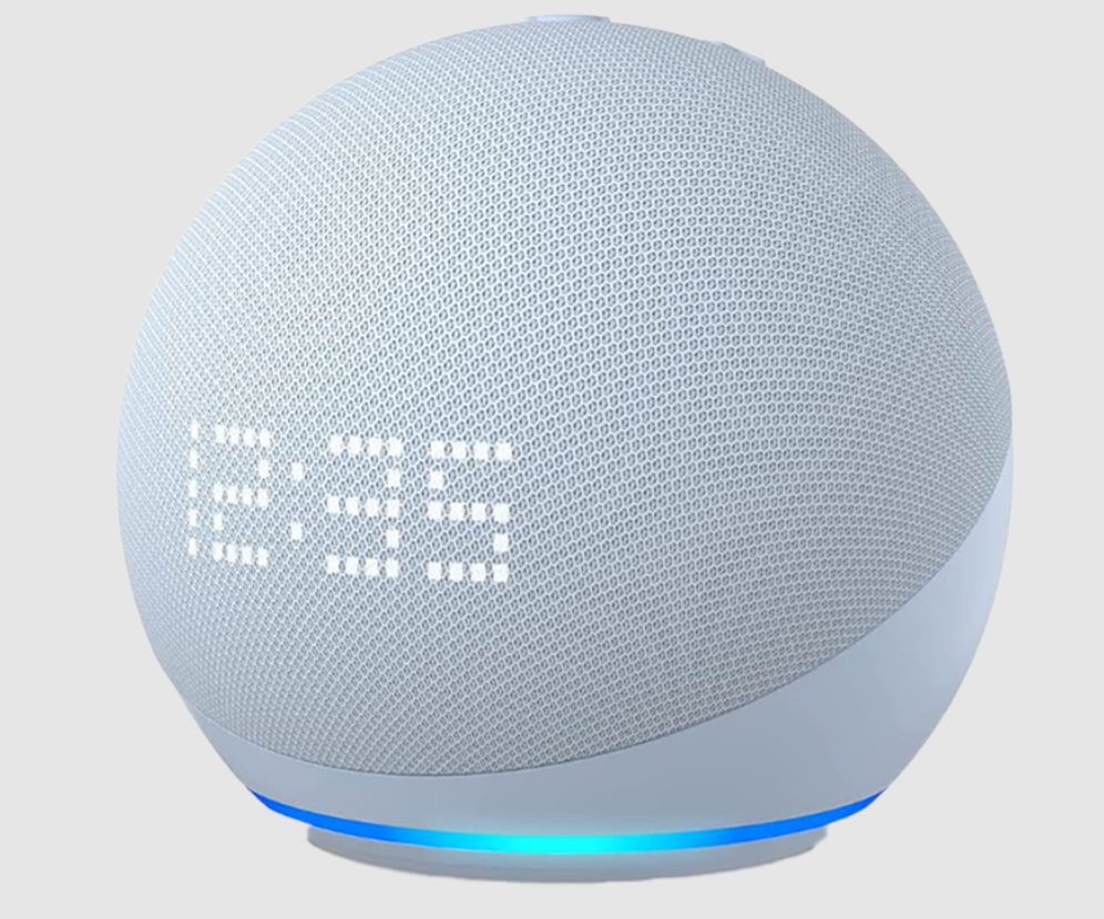 Amazon Echo Dot 5th Gen Smart Display with clock product image