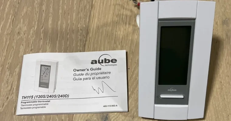 Aube Technologies TH115-AF-GA Programmable Thermostat User Manual Aube Technologies TH115-AF-GA Programmable Thermostat-featured