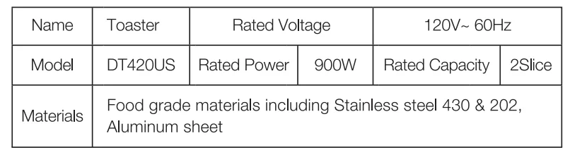 BUYDEEM DT420 Retro 2-Slice Metal Toaster 1