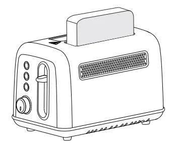 BUYDEEM DT420 Retro 2-Slice Metal Toaster 3