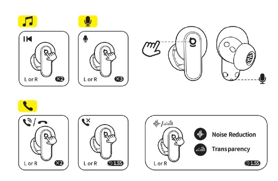 Baseus Inspire XP1 Adaptive Noise Cancelling Earbuds- 4