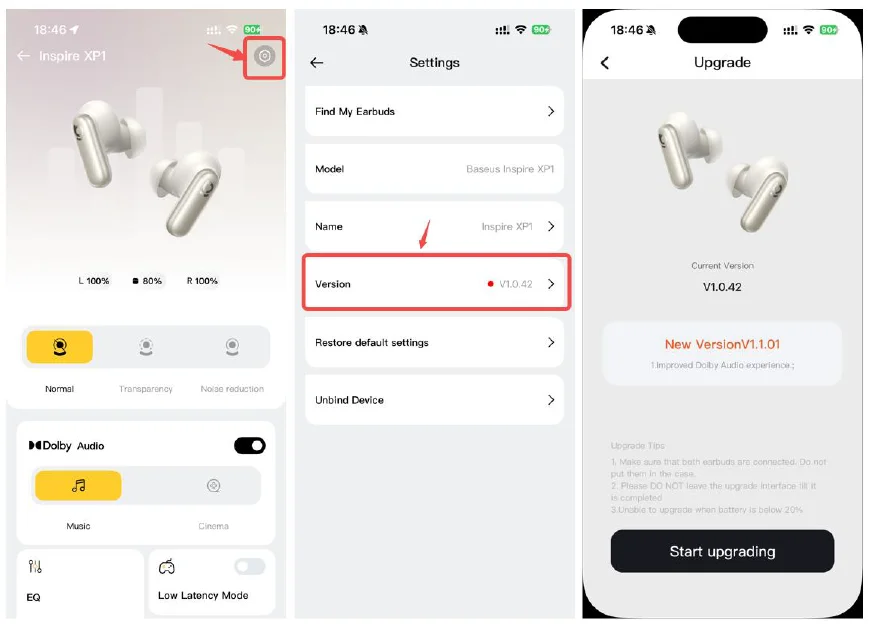 Baseus Inspire XP1 Adaptive Noise Cancelling Earbuds- 5