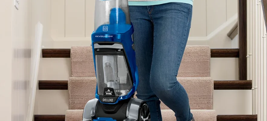 Bissell 35799 ProHeat 2X Revolution Pet Upright Carpet Cleaner feat