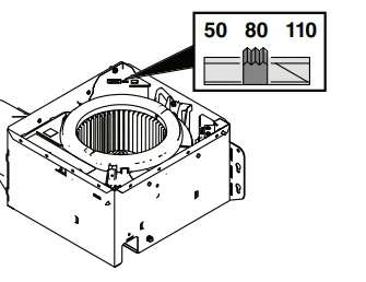 Broan AE80K Bath Ventilation Exhaust Fan 5
