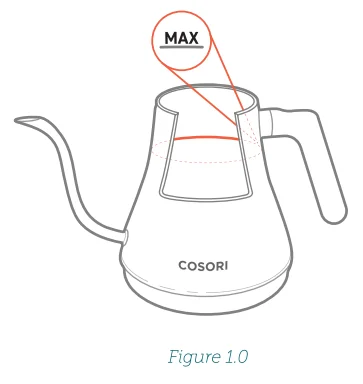 COSORI CO108-NK Electric Gooseneck Kettle 3