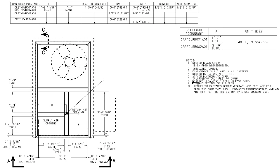 Carrier 48TF 004-007 Gas Heating-Cooling Unit User Guide | ManualsLibraryy