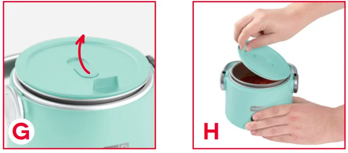 DASH DLB200GBAQ06 Hot2G Electric Lunchbox User Manual DASH DLB200GBAQ06 Hot2G Electric Lunchbox 6