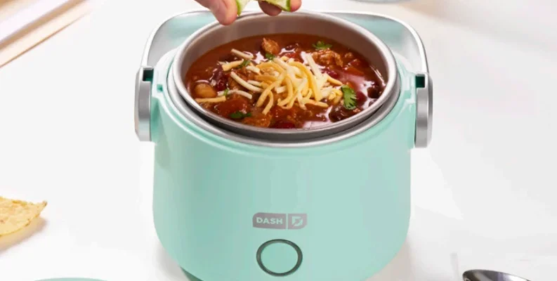 DASH DLB200GBAQ06 Hot2G Electric Lunchbox feat