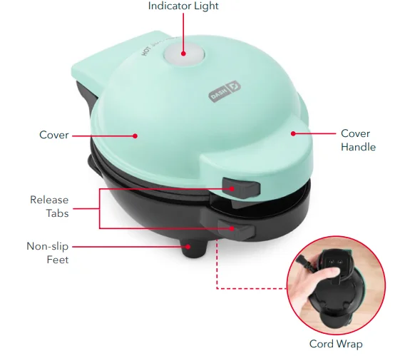 Dash DIW036GBRD04 Holiday Multimaker Mini System User Manual Dash DIW036GBRD04 Holiday Multimaker Mini System 1