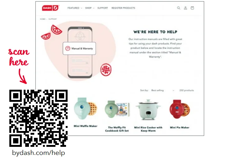 Dash DIW036GBRD04 Holiday Multimaker Mini System User Manual Dash DIW036GBRD04 Holiday Multimaker Mini System 16