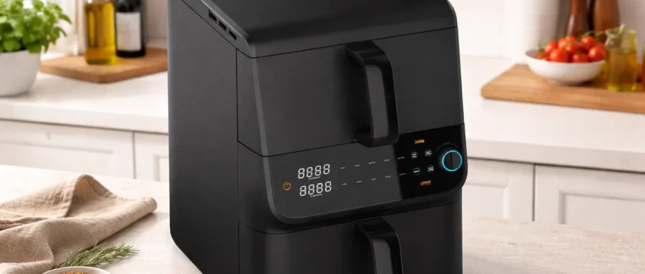 Elite Gourmet EAF6535 10.5Qt. Double Stack Air Fryer Oven Manual Elite Gourmet EAF6535 10.5Qt. Double Stack Air Fryer Oven feat