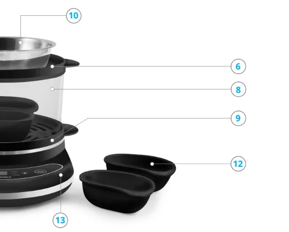 Elite Gourmet EGC314B 14-Egg Programmable Easy Egg Cooker 2