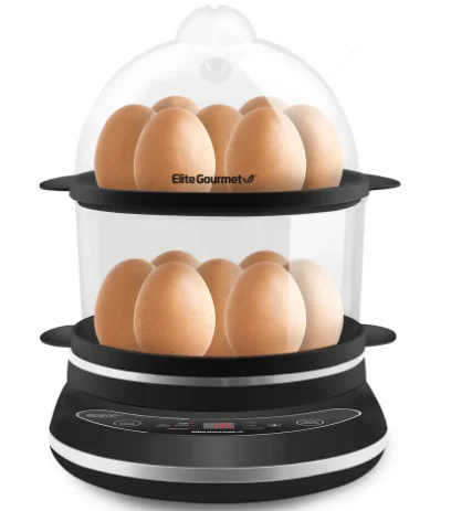 Elite Gourmet EGC314B 14-Egg Programmable Easy Egg Cooker prod