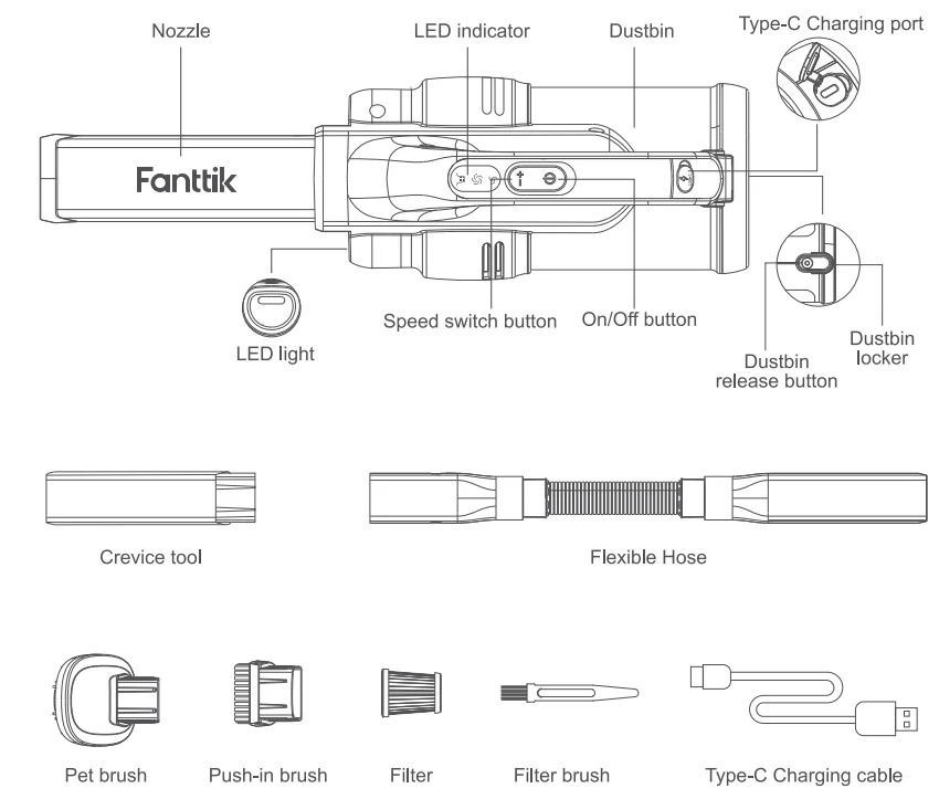 Fanttik Cruise V9 Vacuum Cleaner-2