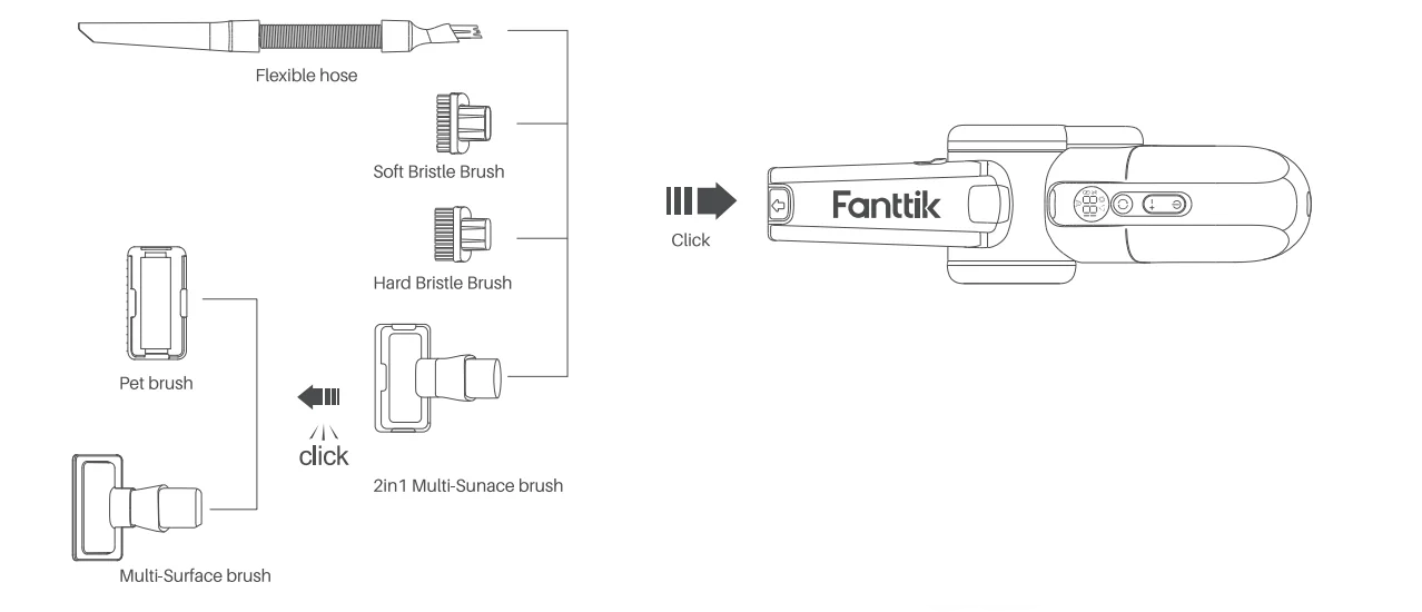 Fanttik Fold V10 APEX Pivot Cordless Car Vacuum-3