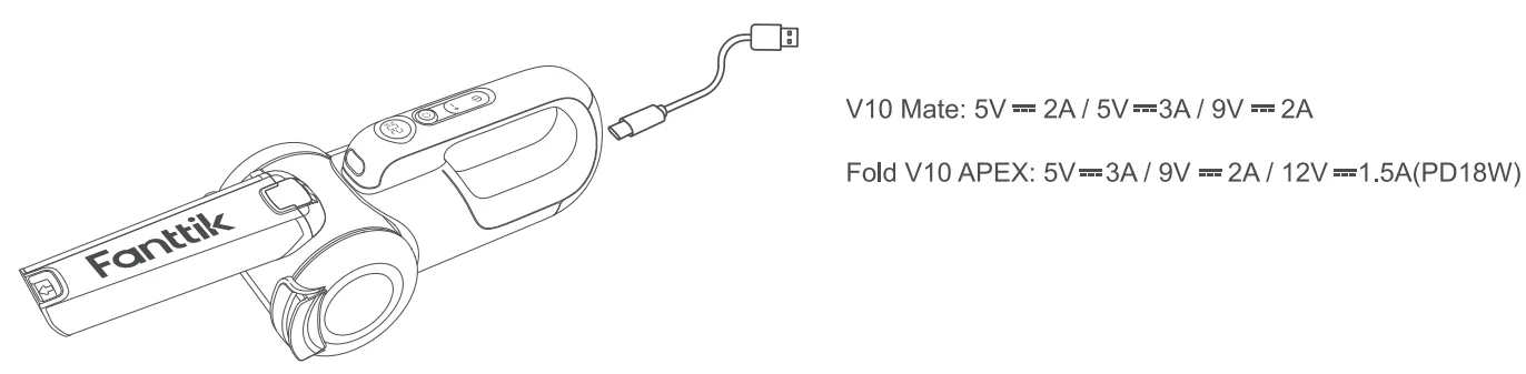 Fanttik Fold V10 APEX Pivot Cordless Car Vacuum-5