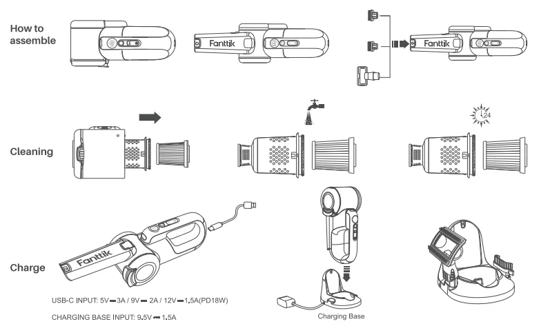 Fanttik Fold V10 Ultra Deluxe Handheld Vacuum 1