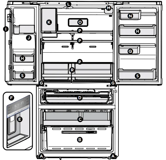 Frigidaire GRMC2273CF-C1 4-Door French Door Refrigerator User Manual Frigidaire GRMC2273CF-C1 4-Door French Door Refrigerator 1