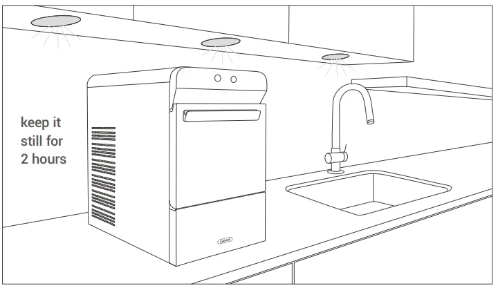 GEVI GIMN-1000BBK V2.0 Countertop Nugget Ice Maker 6