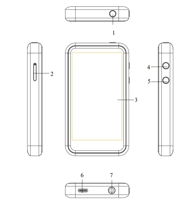 HIFI WALKER H2Touch Pro Hi-Res Player 1