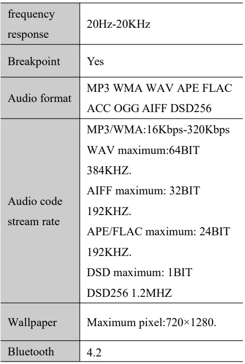 HIFI WALKER H2Touch Pro Hi-Res Player 21