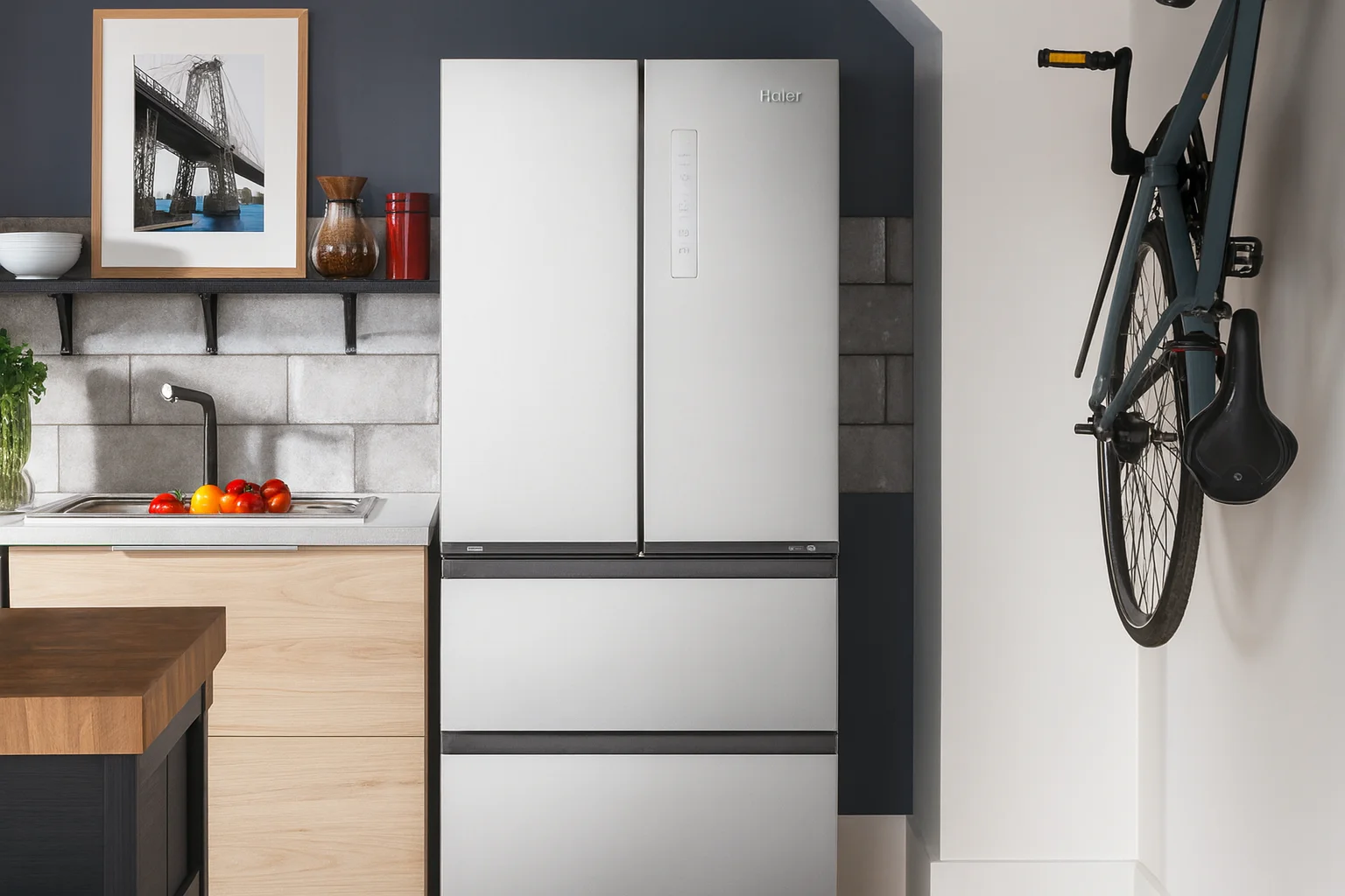 Haier QJS15HYRFS 4 Door Refrigerator User Manual