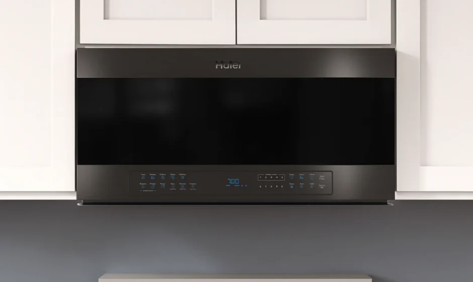 Haier QVM7167BNTS Smart Over-the-Range Microwave Oven feat
