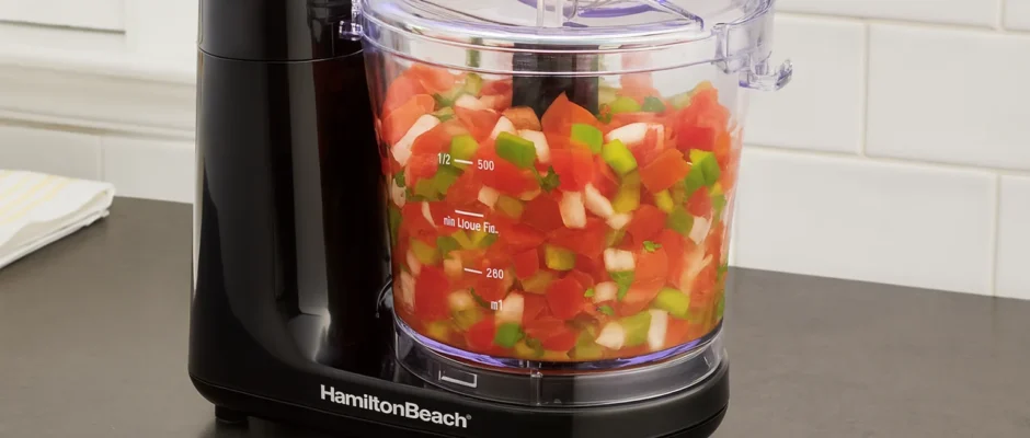 Hamilton Beach 72900G 3 cup touchpad food chopper feat