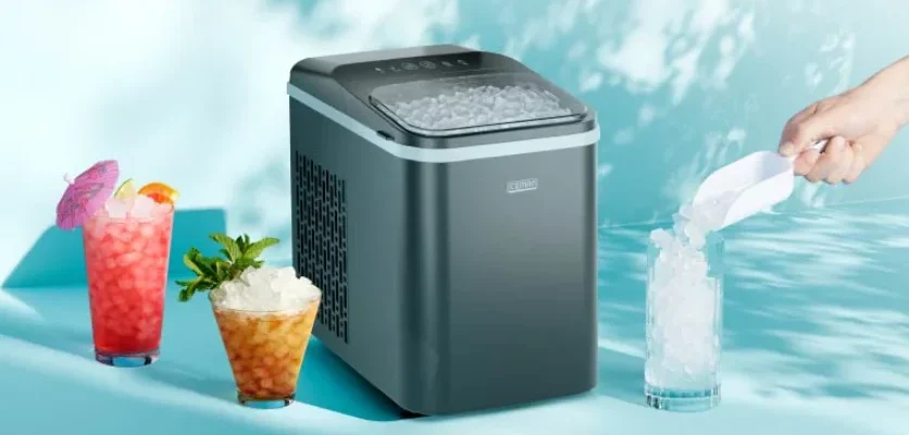 Iceman RJ56-PB-V2 Compact Pebble Ice Machine feat