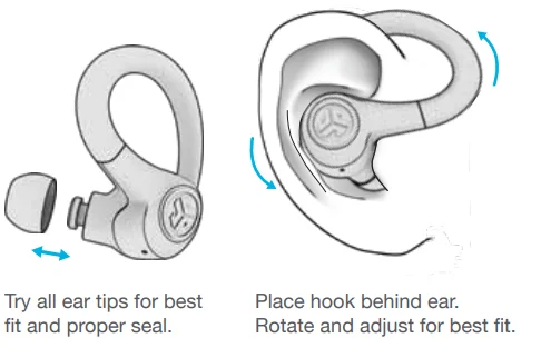 JLab Go Air Sport True Wireless Earbuds User Guide 9