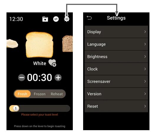 Kalorik TO52622SS VIVID 2-slice TFT Toaster 10