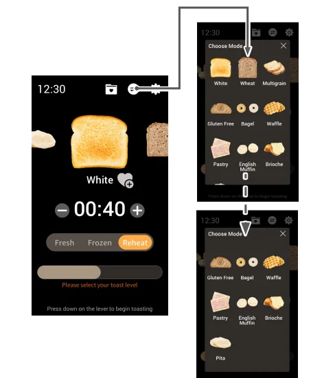 Kalorik TO52622SS VIVID 2-slice TFT Toaster 3