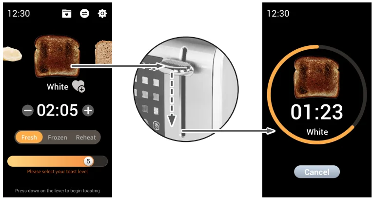 Kalorik TO52622SS VIVID 2-slice TFT Toaster 6