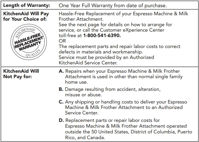 KitchenAid KES6404 Semi-Automatic Espresso Machine 34