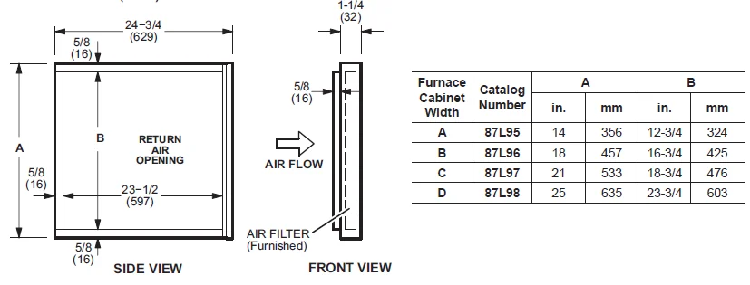 Lennox MERIT ML180UH Horizontal Gas Furnace-13