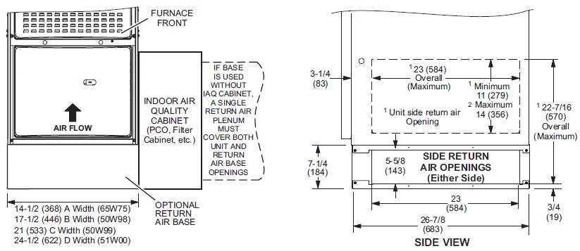 Lennox MERIT ML180UH Horizontal Gas Furnace-14