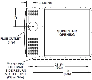 Lennox MERIT ML180UH Horizontal Gas Furnace-6