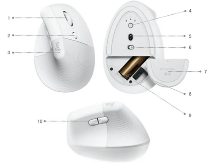 Logitech Lift Vertical Ergonomic Mouse-1