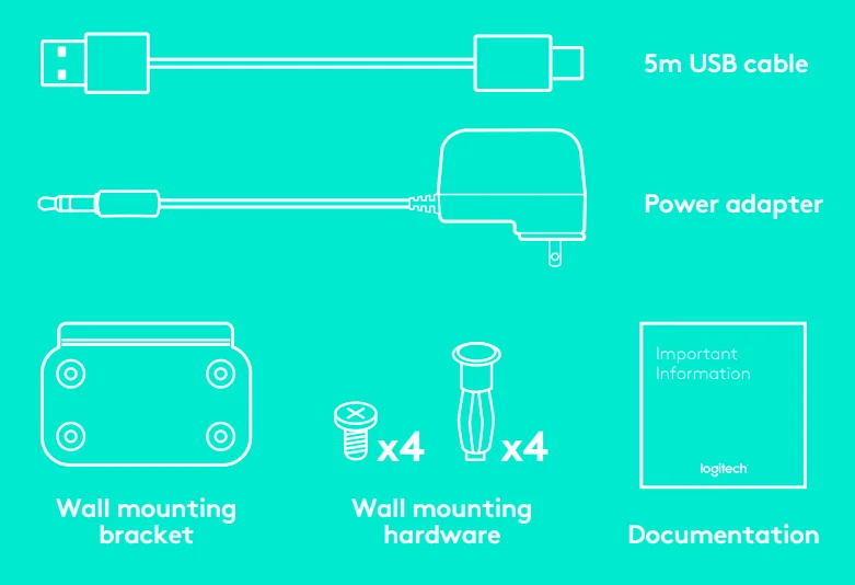 Logitech MeetUp 2 All-in-One USB Conference Room Camera-6