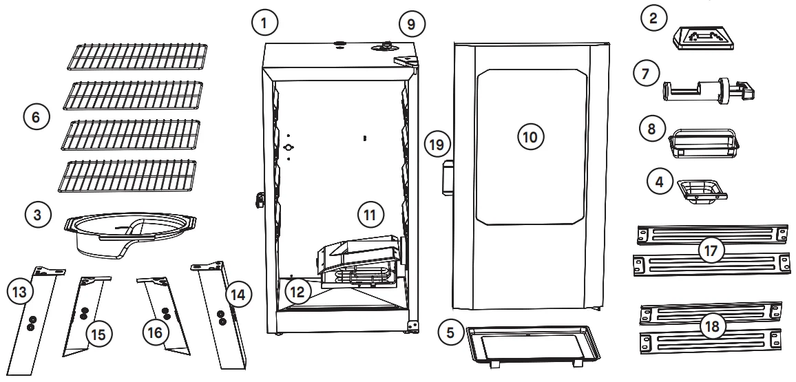 Masterbuilt MB20070421 Digital Electric Smoker- 3